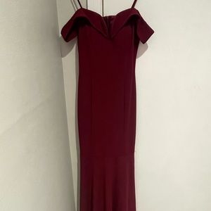 Maroon long dress